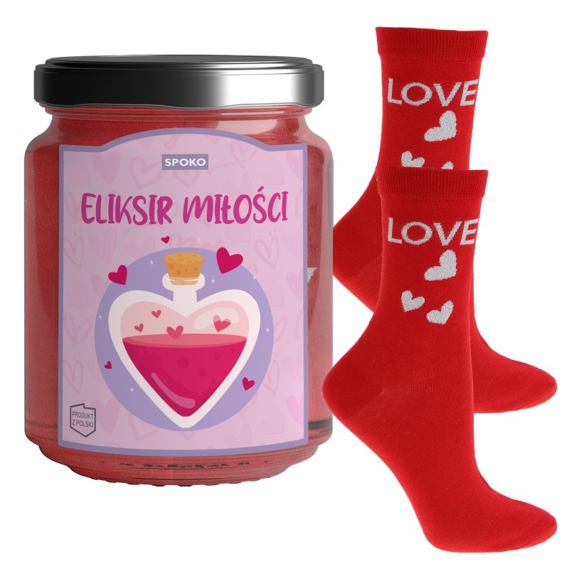SPOKO Skarpetki ELIKSIR MIŁOŚCI Kreatywny Prezent na Dzień MAMY MATKI r. 38-41