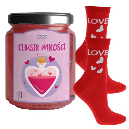 SPOKO Skarpetki ELIKSIR MIŁOŚCI Kreatywny Prezent na Dzień MAMY MATKI r. 38-41