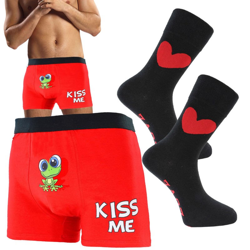 ZESTAW PREZENT DLA CHŁOPAKA Skarpetki r 43-45 + bokserki r M SPOKO FACETAE