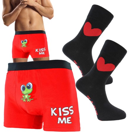 ZESTAW PREZENT DLA CHŁOPAKA Skarpetki r 43-45 + bokserki r M SPOKO FACETAE