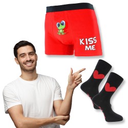 ZESTAW PREZENT DLA CHŁOPAKA Skarpetki r 43-45 + bokserki r M SPOKO FACETAE