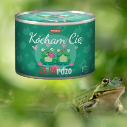 Bokserki w Puszce KOCHAM CIĘ ŻABArdzo Prezent DLA MĘŻCZYZNY CZERWONE r. L