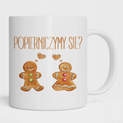 Śmieszny Kubek Biały POPIERNICZYMY SIĘ Zabawny Prezent 330 ml