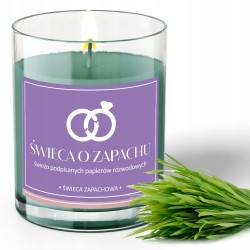 ŚWIECZKA ZAPACH śmieszny prezent ŚWIECA O ZAPACHU świeża trawa PREZENT