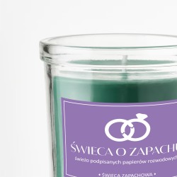 ŚWIECZKA ZAPACH śmieszny prezent ŚWIECA O ZAPACHU świeża trawa PREZENT